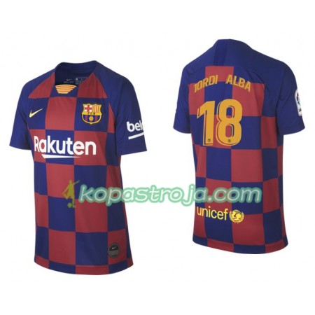 Billiga Fotbollströjor FC Barcelona Jordi Alba 18 Hemma tröja 2019/20 Kortärmad
